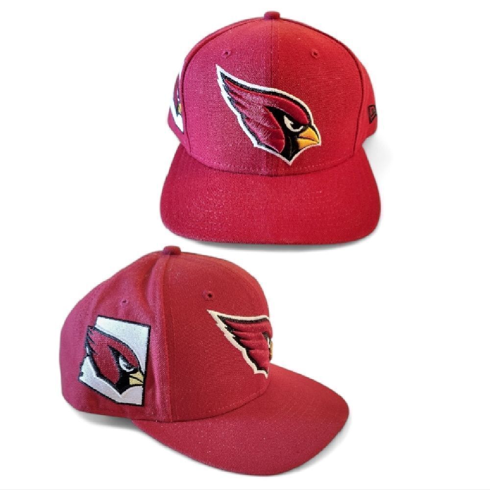 9Fifty New Era Arizona Cardinals NFL Snapback Sports Hat Adult‎ OS Red Black